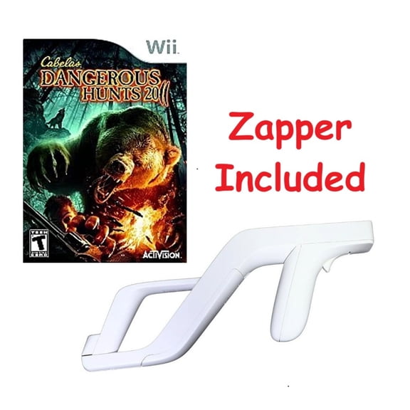 Restored Cabela’s Big Game Hunter for Nintendo Wii + Zapper, Hunting Game Bundle (Refurbished)