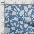 thumbnail image 2 of oneOone Cotton Silk Blue Fabric Jacobean Floral Silhouette Fabric For Sewing Printed Craft Fabric By The Yard 42 Inch Wide, 2 of 4
