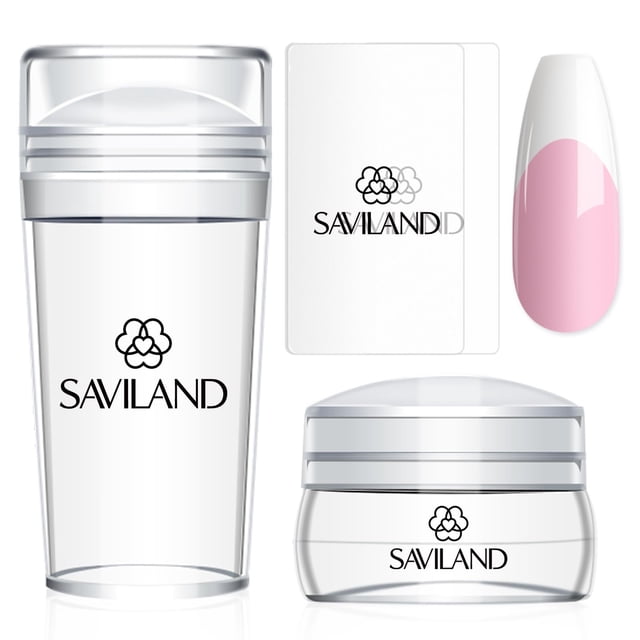 Kit de Sellos para Uñas SAVILAND Punta Francesa con 2 Selladores y 2 Raspadores