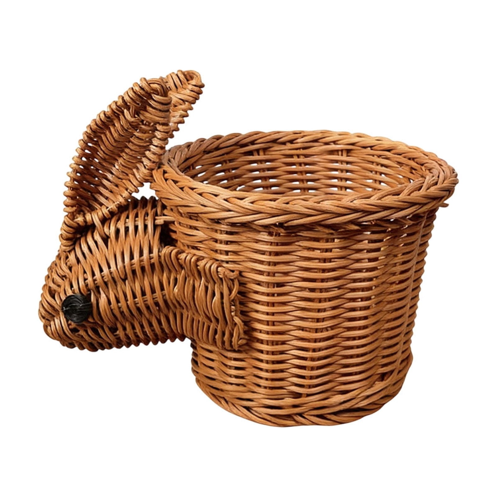Lunxisen 4 Pcs Easter Bunny Woven Storage Basket Organizer for Home Decor Snack Fruit Display