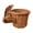 Coffee, variant on Beige Multifunctional Easter Bunny Woven Storage Basket 21Cm Beige Plastic Rattan Look Fruit And Snack Organizer Container For Home Decor Kitchen Counter Shelf