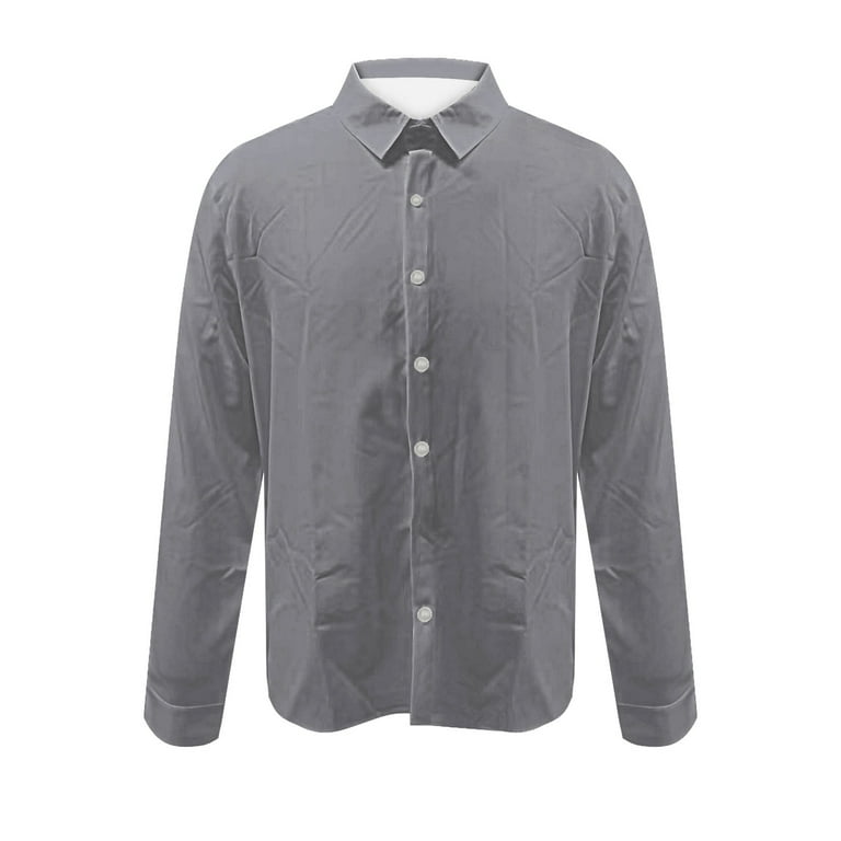 Formal Shirt For Men COOFANDY Men's Dress Shirt Long Sleeve - Stretch,  Wrinkle Resistant, Regular Fit, Dark Grey Stretch Dress Shirt