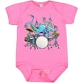thumbnail image 3 of Inktastic Cute Blue Octopus Drumming Boys or Girls Baby Bodysuit, 3 of 5