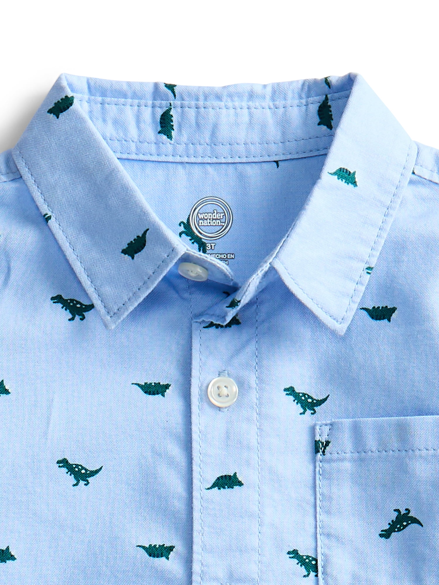Wonder Nation Toddler Boys Woven Shirt, Sizes 12M-5T