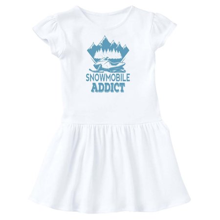 

Inktastic Snowmobile Addict Snowmobiling Gift Toddler Girl Dress