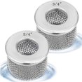 thumbnail image 1 of 2 PCS Air Inlet Filter Suction Cup Hose Dual Screen with NPT Thread, 1 of 5