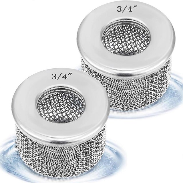 2 PCS Air Inlet Filter Suction Cup Hose Dual Screen with NPT Thread