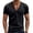 34# Black, variant on Mens Deep V Neck T Shirts Short Sleeve Casual Tees 2026 Summer Breathable Athletic Basic Tops Slim Fit For Workout Black M