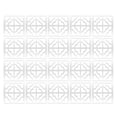 thumbnail image 1 of Pegatina de pared de espejo de 20 piezas, diseño creativo DIY, adornos huecos, superficie lisa, autoadhesivo, calcomanía para paredes, sala de estar y dormitorio Inevent HA011917-00, 1 of 7