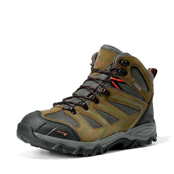 NORTIV 8 Men's Ankle High Waterproof Hiking Boots Outdoor Lightweight Shoes Trekking Trails Armadillo