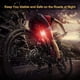 thumbnail image 4 of Juego de 2 luces traseras para bicicleta, luz trasera LED roja brillante para bicicleta, recargable por USB, luz para casco impermeable, linterna para bicicleta, accesorios reflectores de seguridad, a, 4 of 4