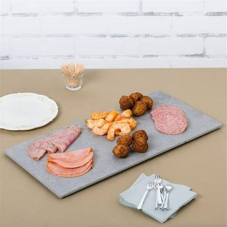 

Cal Mil 1522-1020-77 Melamine Fauxcement Tray - 10 x 20 in. - Gray
