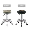 thumbnail image 3 of Kdxio Realistic Style Colorful Wolf Print Stool Covers Round,Stretch Round Bar Stool Covers Washable Bar Stool Cushion Slipcover for 12-15 Inch Chair, 3 of 5