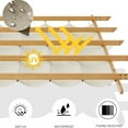 thumbnail image 7 of WildBreak 10 x 10 feet Outdoor Pergola, with Canopy and Side Mesh Screen, Beige & White, 7 of 7