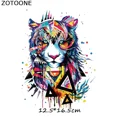 thumbnail image 5 of ZOTOONE - Transferencias para planchar en la ropa, parches de animales coloridos, parche de león de dibujos animados para niños, pegatinas térmicas para planchar, apliques DIY D, 5 of 5