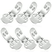25 Pcs Shoe Clips Blank Stainless Steel Shoe Clamps Shoe Buckles for DIY Shoe Supplies