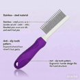 thumbnail image 2 of Metal Fur Detangler Tool Set for Small Animals - 2pcs Hair Buster Comb for Dogs, Cats & Rabbits Grooming, 2 of 4