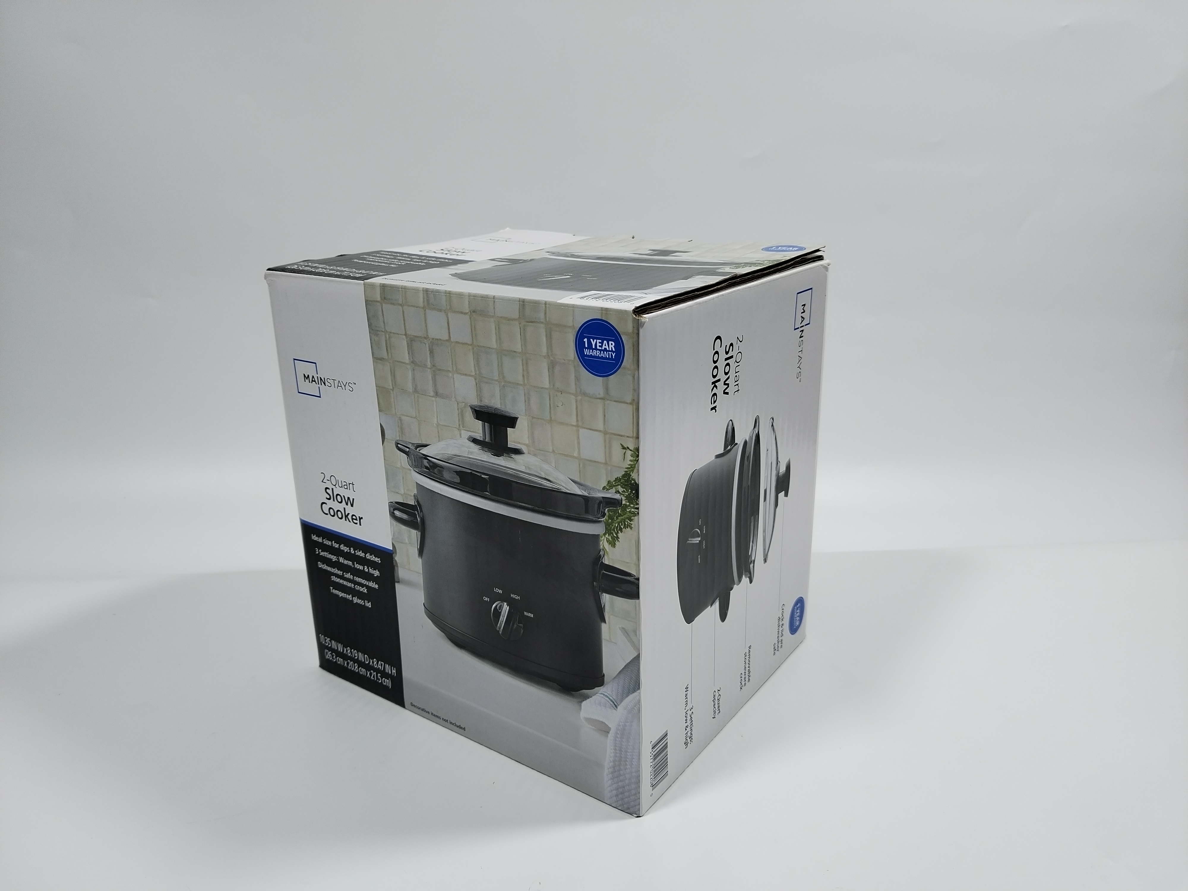 Mainstays 2 Quart Round Slow Cooker, Matte Black photo 8