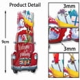 thumbnail image 4 of TiniDecor Rugby Santa Ornament 2025, Stained Glass Style Acrylic, Funny Christmas Tree Hanging, 4 of 4