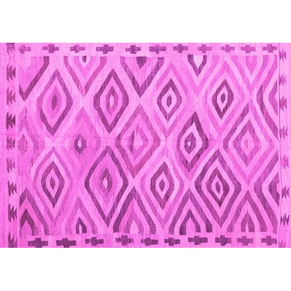 Ahgly Company Indoor Rectangle Southwestern Pink Country Area Rugs, 3' x 5'