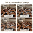 thumbnail image 7 of ODIKA 4'x6' Washable Area Rug Geometric Mosaic Bold Interlocking Motifs Brushstroke Abstract Flowing Dynamic for Bedroom, Reading Nook, Pet Friendly & Non-Shedding, 7 of 7