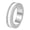 Silver White, variant on Men's and Women's Ceramic 6MM Simple Trendy Zirconia Rotatable Wedding Ring Silver White Size 9