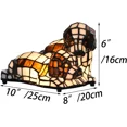 thumbnail image 4 of Bieye L10772 Dogs in Love Tiffany Style Stained Glass Accent Table Lamp Night Light for Bedside Living Room Bedroom Animal Pet Lovers Home Decoration, 4 of 6
