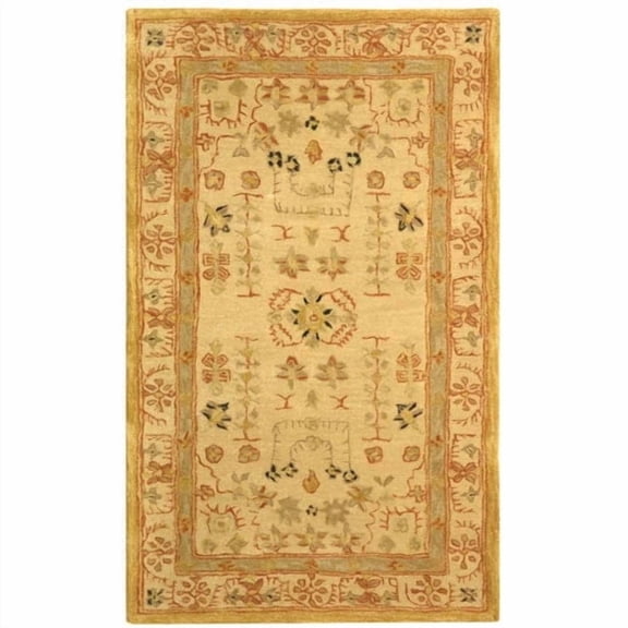 SAFAVIEH Anatolia Tamsen Floral Area Rug, Sand, 4' x 6'