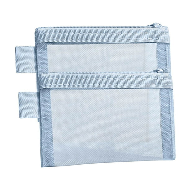 Bolsa de Almacenamiento de Malla Transparente Tridimensional Pequeña, Multifuncional, Portátil, Adecuada para Cosméticos, Joyas, Papelería y Artículos de Viaje, Ligera.