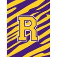 thumbnail image 5 of Monogram - Tiger Stripe - Purple Gold Initial A Monogram Initial Flag Garden, 5 of 7