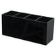 thumbnail image 1 of Porta brochas de maquillaje de acrílico con 4 compartimentos, organizador de lápices para escritorio, vaso para tocador, organizador de brochas de maquillaje para encimera de baño, 1 of 8