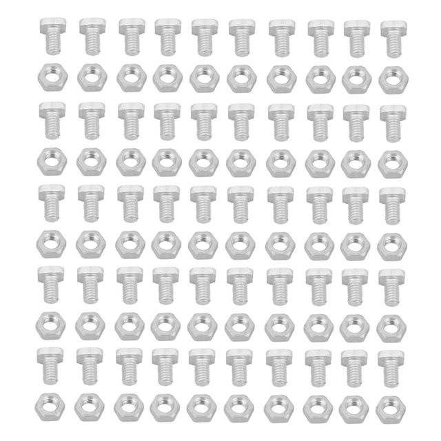ZPSHYD Serre Boulons Écrous, 50 Pcs Aluminium Écrous Boulons Outil Accessoire Ensemble Serre Réparation Outil Accessoires