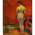 thumbnail image 3 of Immanuel Ibsen 12x14 Black Modern Framed Museum Art Print Titled - Back Facing Woman (1916), 3 of 5