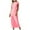 Pink, variant on HJYCHN Womens Dresses 2024 Summer Short Sleeve T-Shirt Dress Casual Crew Neck Beach Long Maxi Style Comfortable Beach Dresses for Women Black S