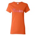 thumbnail image 1 of Wild Bobby, Fearless Pink Ribbon Support Warrior Women, Breast Cancer Awareness, Women Graphic Tee, Orange, XX-Large, 1 of 5