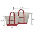 thumbnail image 5 of Chill Out! Canvas Boat Soft Sided Cooler Tote Set, Cream with Palid Detailing, 5 of 6