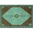 thumbnail image 1 of Ahgly Company Indoor Rectangle Persian Turquoise Blue Traditional Area Rugs, 2' x 3', 1 of 4