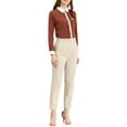 thumbnail image 2 of INSPIRE CHIC Women's Color Block Button Down Long Sleeve Work Shirt, 2 of 7