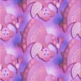 thumbnail image 1 of Ahgly Company Machine Washable Indoor Square Transitional Violet Purple Area Rugs, 8' Square, 1 of 7