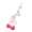 T1, variant on Cute Fruit Keychain Bag Charm With Cherry Strawberry Design Acrylic Alloy Hanging Accessory For Purse Backpack