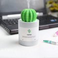 thumbnail image 2 of Mini Humidifier, 280ml USB Cool Mist Portable Cactus Air humidifier, Ultra-Quiet Operation for Bedroom Home Office Desk Yoga Car Travel(Grey), 2 of 4