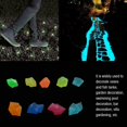 thumbnail image 4 of Paquete de 300 piedras luminosas NQ para jardín que brillan en la oscuridad azules, 4 of 5