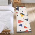 thumbnail image 3 of Yayeee Runner Rug for Bedroom 2'x6' Machine Washable Hallway Non Slip Mat, White Geometric, 3 of 8