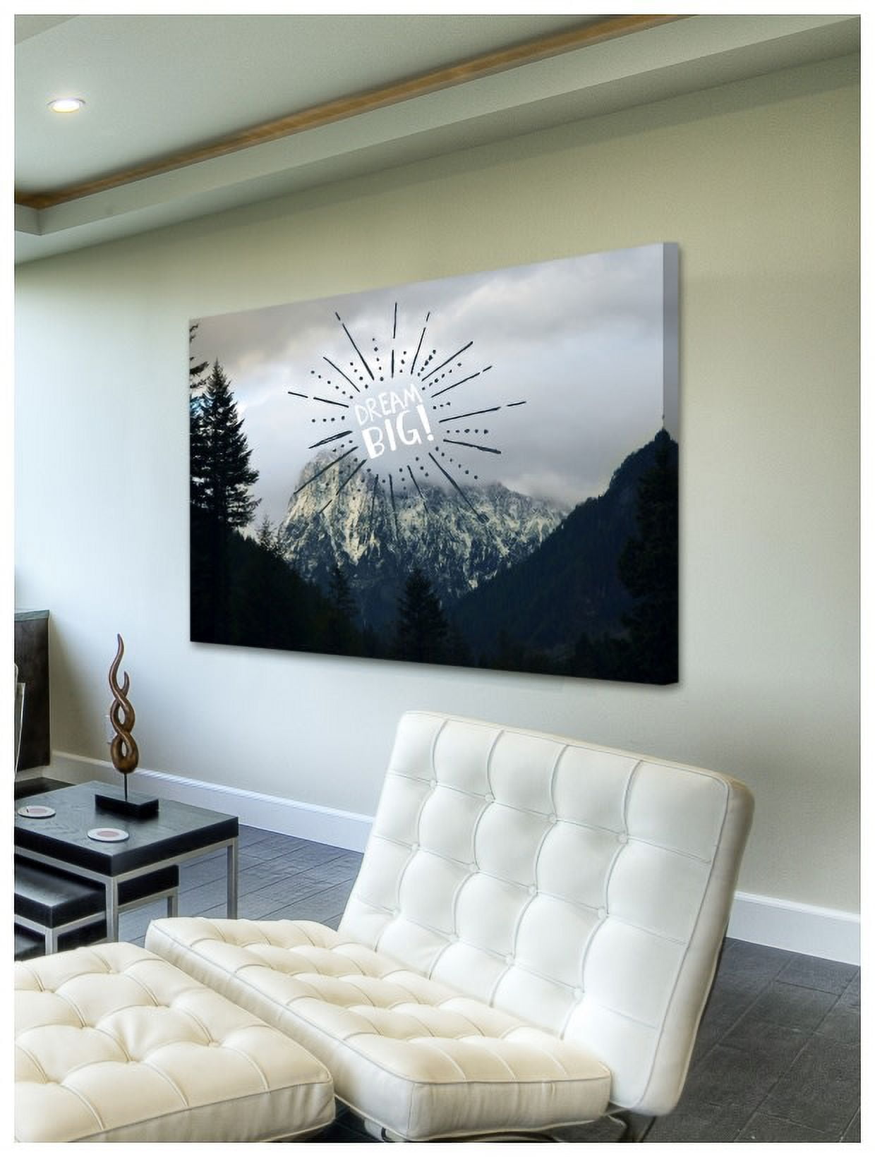 Marmont Hill "Dream Big Text" by Robert Dickinson Painting Print on Canvas