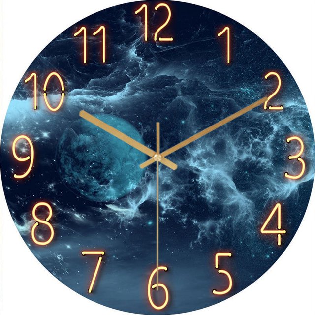 Reloj de pared NQ de cuarzo silencioso moderno 30 cm para dormitorio hogar cocina oficina