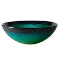 thumbnail image 2 of KRAUS Nature Series Round Green Glass Vessel Bathroom Sink, 17 inch, 2 of 9