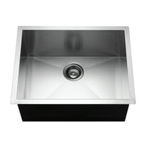 Houzer Contempo 23 in Stainless Steel Undermount Single Bowl Stainless Steel Kitchen Sink with Strainer and Grid - CTS-2300