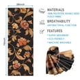 thumbnail image 2 of Pioneer Flower Floral Print Pattern Hot Yoga Mat Towel Non Slip for Hot Yoga - Quick-Drying Yoga Mat Cover with 4 Corner Pockets with Travel Bag - Hot Yoga Towel Non Slip 70"x26", 2 of 6