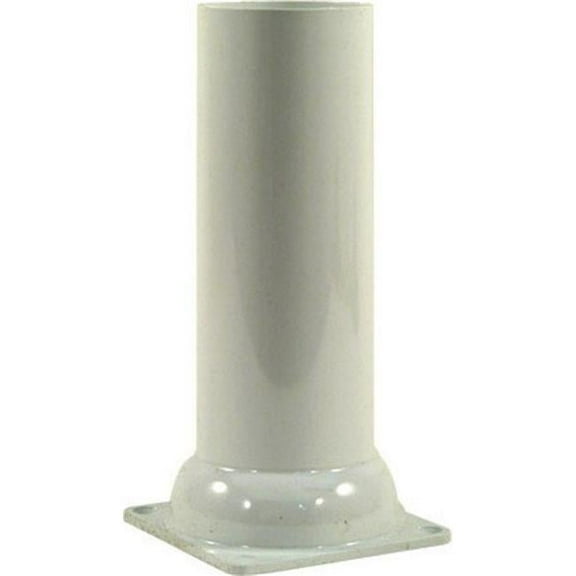 Dabmar Lighting BS200-W Plastic Pier Mount 3 in. Plastic Pier Mount O.D Galvanized Pipe, White