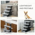 thumbnail image 6 of PawHut Cat Tree, Cat Tower Cat Stair Steps with Scratching Post, Light Gray, 6 of 9
